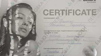 Bellarti сертификат